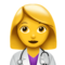 Woman Health Worker emoji on Apple